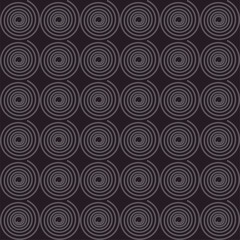 seamless pattern with circles spiral, Black line circle pattern in gray spiral on Black bg repeat, replete pattern, endless fabric pattern, black dot checkerboard design for fabric printing or wall