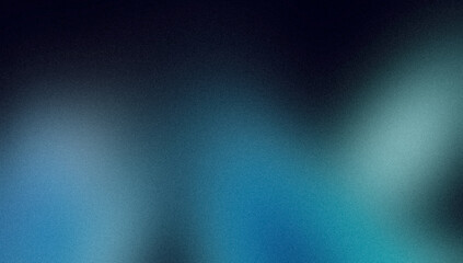 Blue gray dark color grainy gradient backdrop design. Abstract glowing color flow, vibrant shaped colors from light to dark background, smooth colors flow