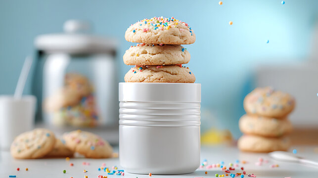 Indulge in delight funfetti cookies with colorful sprinkles for a playful treat experience