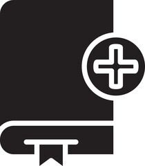 Book and Add Icon