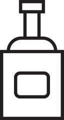 Alcohol Bottle Line Icon