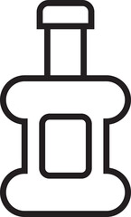 Alcohol Bottle Line Icon