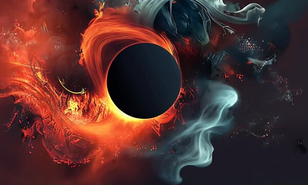 A colorful background for youtube thumbnail with a colorful circle in the middle


