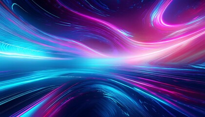Vibrant digital abstract background with blue, mint, and pink hues flowing in harmonious waves. Generative AI
