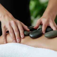 Relaxing Hot Stone Massage Therapy Session
