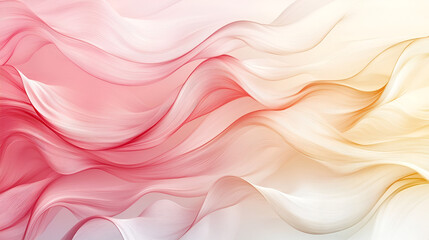 Fototapeta premium Abstract pink and yellow wave background