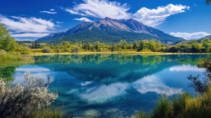 Mountain Lake Reflection