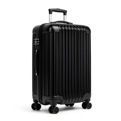 Sleek and Modern Black Hard Shell Suitcase for Sophisticated Travellers