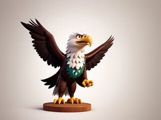 Obraz premium eagle with flag