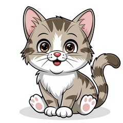 Cute and playful clipart of cats in various poses and expressions, perfect for pet lovers, cat-themed designs, and creative projects.