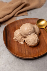 Baileys liqueur-based coffee ice cream balls