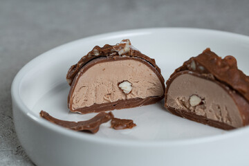 Mochi cakes - sweet Japanese dessert with nuts