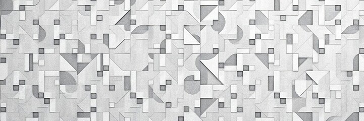Abstract black and grey mosaic background with intricate pattern, backdrop, concept