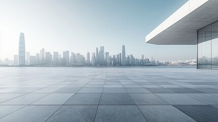 Fototapeta premium Opera House and Modern Architecture with City Skyline, Financial District, Urban Landscape, and Commercial Setting