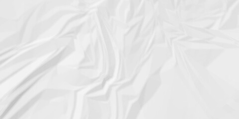 White crumpled paper background texture pattern overlay. wrinkled high resolution arts craft and Seamless white crinkle crushed wave crumpled paper.	
