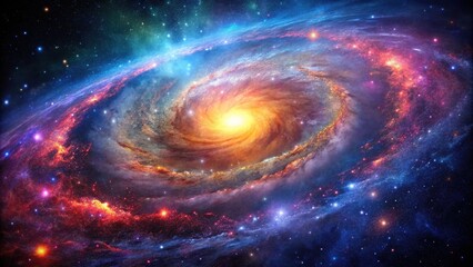 A stunning image of a galaxy with vibrant colors and intricate details, galaxy cluster, space scene, astronomy photo, astronomy, cosmos