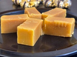 Creative shots of mysore pak