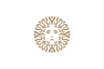 decorative beauty woman logo