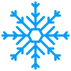 Snowflake vector art blue color