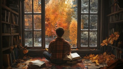 Fototapeta premium Autumnal Reflection