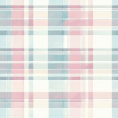 seamless pattern of pastel plaid in soft pinks and blues
