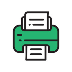 printer icon vector illustration