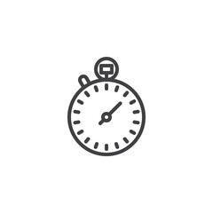 Stopwatch line icon
