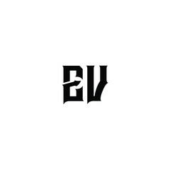 EV monogram logo design letter text name symbol monochrome logotype alphabet character simple logo