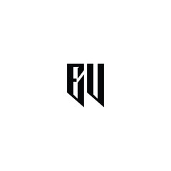 Fototapeta premium EV monogram logo design letter text name symbol monochrome logotype alphabet character simple logo