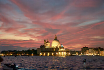 Venice Sunset: Romantic Skyline with Basilica