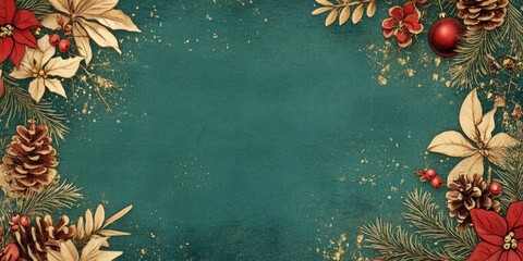 A Christmas card featuring customizable text options and an empty area for additional messages is available for use. Its perfect for personal touches!