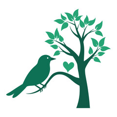 a love bird is tree food eating silhouette