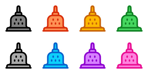 Editable temple, shrine vector icon. Landmark, monument, structure, culture, building, architecture. Part of a big icon set family. Perfect for web and app interfaces, presentations, infographics, etc