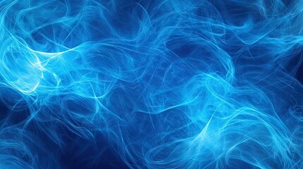 Obraz premium Abstract neon blue lines create a dynamic digital background, enhanced by glowing textures, perfect for various design projects with ample copy space.