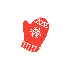 christmas mitten icon