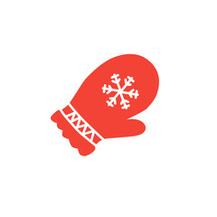 christmas mitten icon