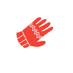 christmas mitten icon