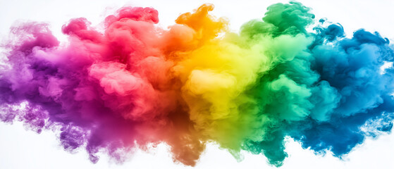 Abstract Rainbow Smoke Cloud.