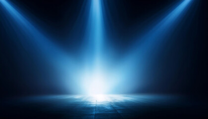 光線ビーム 青エネルギー 輝き未来 ファンタジー スピード テクノロジー 宇宙 静寂 夜空 放射 インパクトパワー 神秘未来感 シャープ コントラスト闇