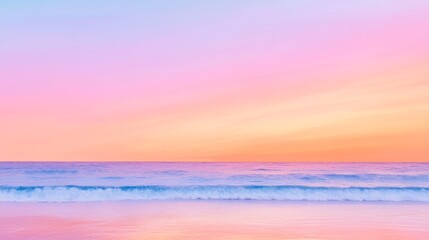 Obraz premium abstract serene seascape with pastel colors and copy space.