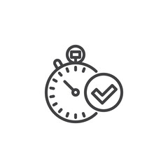 Time Tracking line icon