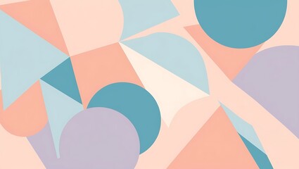 Abstract colorful geometric background. Generative Ai.