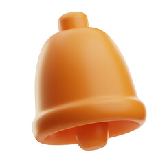 Vibrant Orange Toy Bell for Kids Playtime Fun