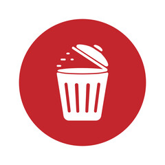 trash can icon vector