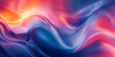 Abstract Background with Vibrant Colors and Fluid Curves
