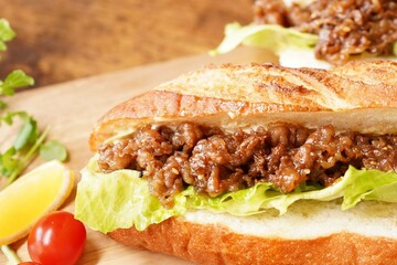 豚肉バゲットサンドウィッチ　サブウェイ風