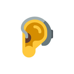 Ear with Hearing Aid Emoji
