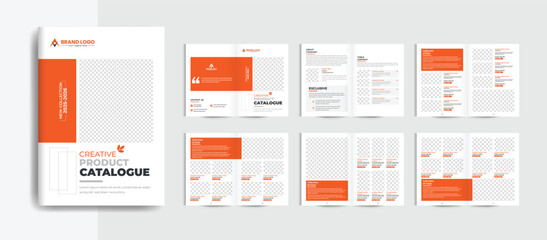 Product catalogue design template and furniture product catalogue