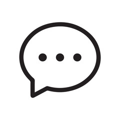 bubble chat or massage icon