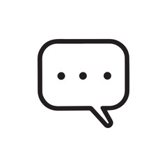 Chat icon on white
